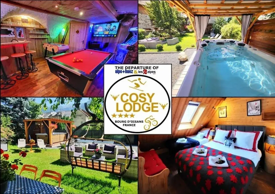 Chalet Le Cosy Lodge Departs Ski Alpe D'Huez 2 Alpes La Grave Et Col D'Ornon Detente Jacuzzi Piscine Sauna Bar Billard Le Bourg-d'Oisans